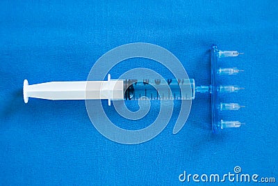 Mesotherapy syringe ready for use