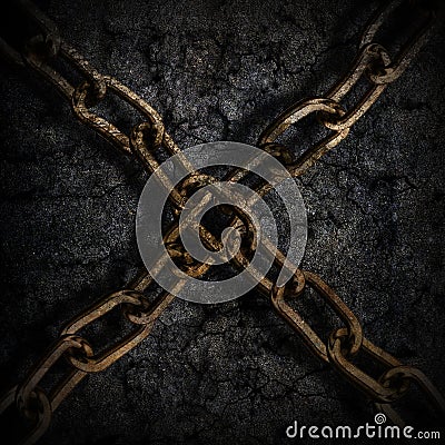 Metal chain background