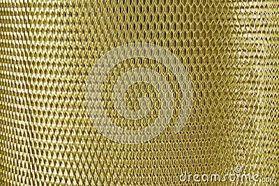 Metal mesh grate gold