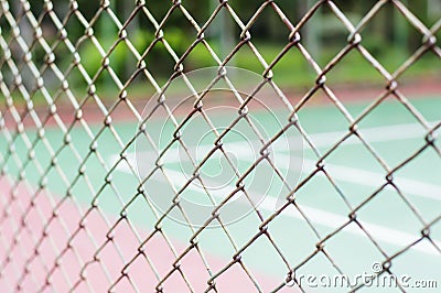 Metal mesh wire fence