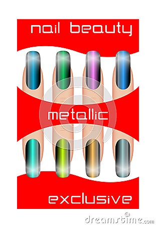 Metallic nail polish