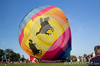 METAMORA, MICHIGAN - AUGUST 24 2013: Hot Air Balloon Festival.