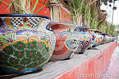 Mexican flower pots