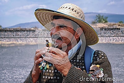 Mexican people in Teotihuacan