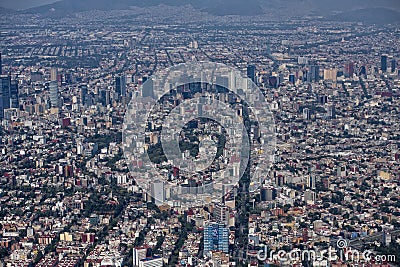 Mexico city aerial
