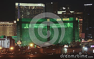 An MGM Grand View from McCarran International Airport