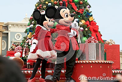 Mickey and Minnie Mouse