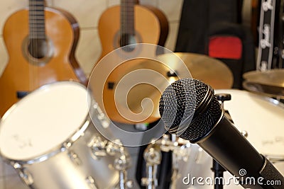 Microphone and music studio