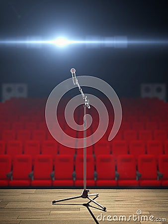 Microphone on Stage