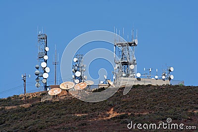 Microwave towers and cell site