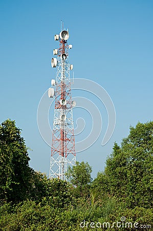 Microwave transmission tower 03