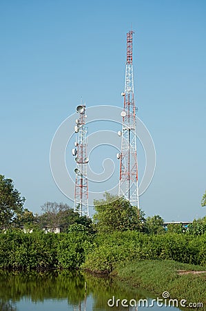 Microwave transmission tower 01