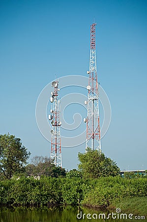 Microwave transmission tower 02