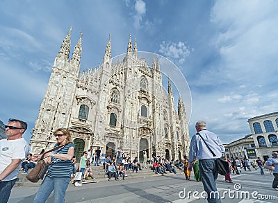 Milan Cathedral at Piazza Duomo, Italy