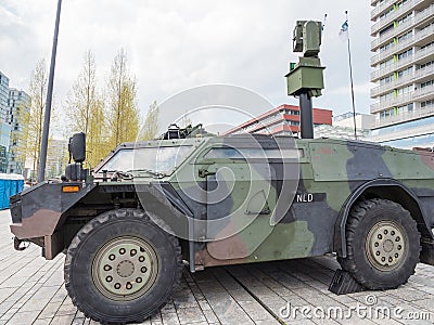 Military armored reconnaissance vehicle