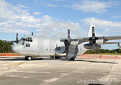 Military cargo airplane