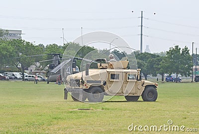 Military Humvee display