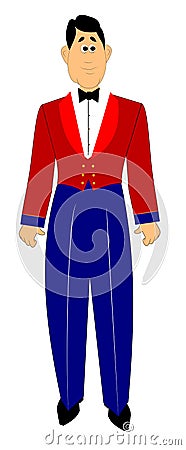 Military man in formal dress code