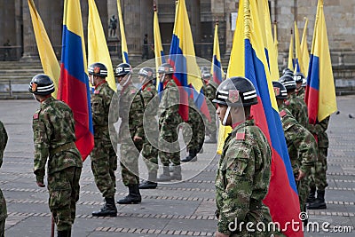 Military Parade in Bogota, Colombia