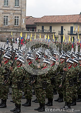 Military Parade in Bogota, Colombia