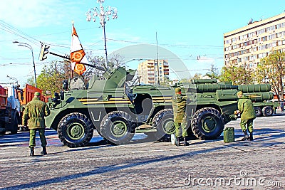 Military parade dedicated to Victory Day in World War II in Mosc