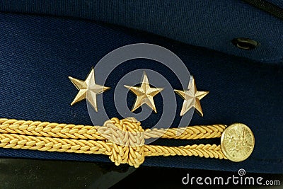 Military rank on cap