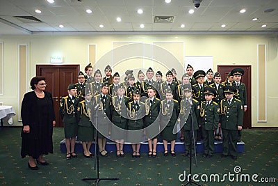 Military school cadets perform at International Conference