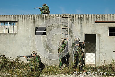 Military training combat