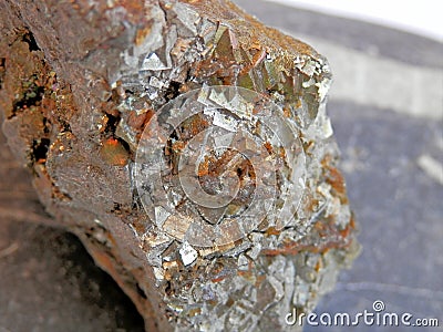 Mineral pyrite macro