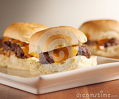 Mini burger sliders