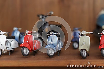 Miniature toy scooters