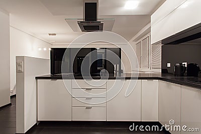 Minimalist apartment - small kitchen