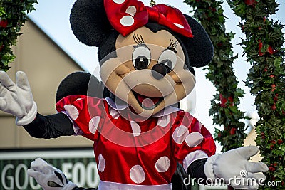 Minnie Mouse at a Hamner Springs Christmas Parade