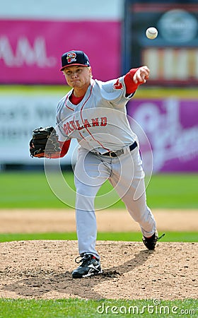 Minor League baseball pitcher - delivery (lefty)