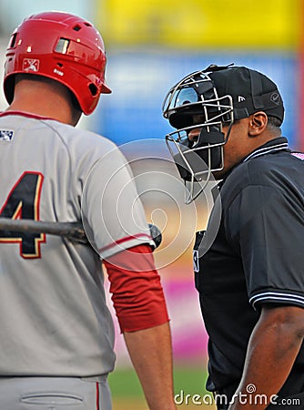 Minor league baseball - umpire argument