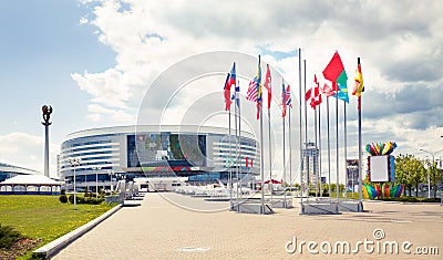 Minsk Arena in Belarus. Ice Hockey Stadium.