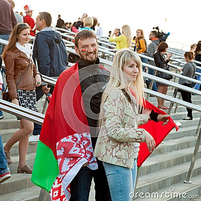 Minsk, Belarus, 09-May-2014: Minsk-Arena Complex,