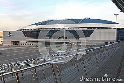 Minsk Velodrome Sport Venue Shot from Stairs of Minsk -Arena Ice