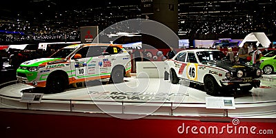 Mitsubishi rally cars Geneva 2014