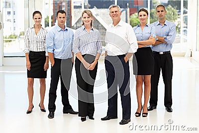 Mixed group of business people