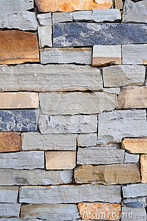 Mixed Stone Wall Background Texture