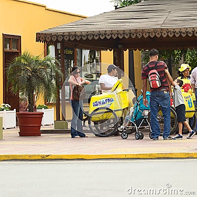 Mobile Ice Cream Vendor in Barranco, Lima, Peru