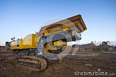 stone crusher vector