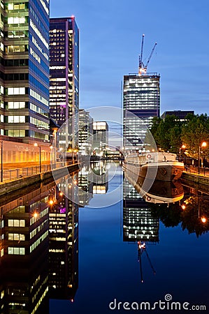 Modern apartments in Canary Wharf