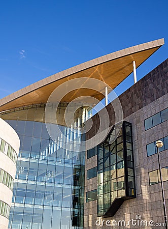 Modern Architecture in Cardiff Bay, Wales