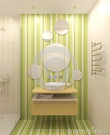 Modern Bathroom Interior on Modern Bathroom Interior  Royalty Free Stock Images   Image  19461729