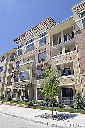 Modern Brick Apartment Building