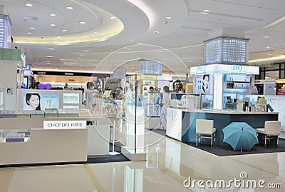Modern cosmetics shop