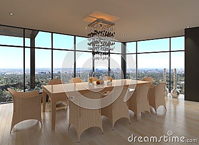 Modern Design Dining Room | Living Room Interior