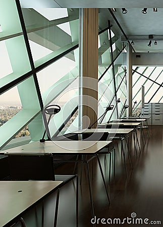 Modern design university interior / conference room
